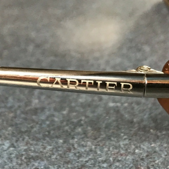 Authentic Cartier 53 18 135 Double C Decor Logo Tips SP Sunglasses Oval Vintage main image 8